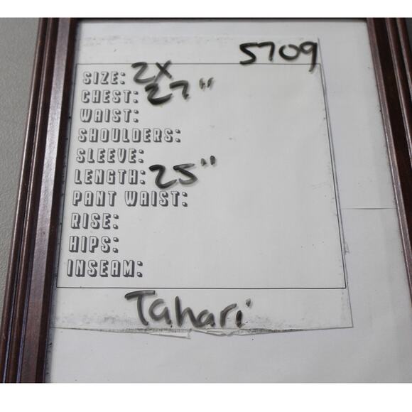 Tahari Linen Top 2X Floral White Black 3/4 Sleeve Popover - Picture 4 of 4